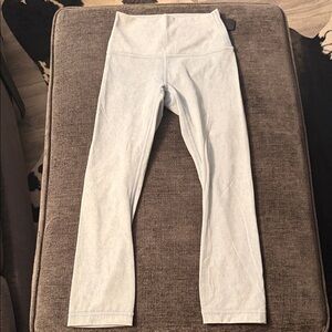 Lululemon women’s Light Gray/blue ish  High-Waisted Leggings #3